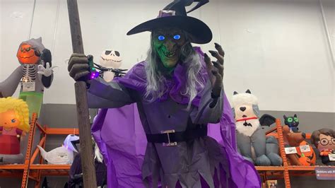 Impress Your Guests with a 12 ft High Witch from Home Depot